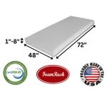 Foamrush Bunk 48" X 72" High Density Mattress Replacement Medium Firm Usa. Fixed Price $424.76.