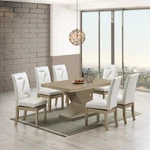 Kings Brand Furniture Hillsdale 7-PIECE Dining Set, Table & 6 Chairs, Gold. Fixed Price $815.99.