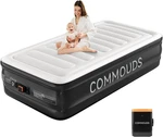 Twin Air Mattress With Built-in Battery Powered Removable Pump, 18" High Inflata. Fixed Price $134.99.