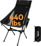 Portable High Back Camping Chair, Support 440 Lbs, Ultralight Folding With. Fixed Price $86.99.