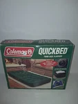 Vtg New Coleman Quickbed Green 72 X 54" Double Flocked Inflatable Air Mattress. Fixed Price $45.99.