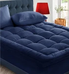 Mattress Topper Extra Thick Cooling Pad Cover For Back Pain & Queen, Twin. Fixed Price $42.00.