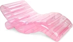 Giant Inflatable Luxury Clear Pale Pink Chaise Lounger, Chair Pool Float For Adu. Fixed Price $112.99.