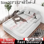 Queen Size Blow Up Mattress Inflatable Air With Electric Pump&built-in Pillow. Fixed Price $105.90.