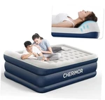 Queen Air Mattress With Built Pump, 20.5" Elevated Integrated Pillow Top. Fixed Price $179.35.