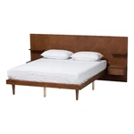 Baxton Studio Graham Ash Wood Queen Platform Storage Bed With Nightstands. Fixed Price $708.15.