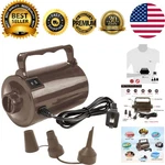 320W Electric Air Pump For Inflatable Pool Toys Quick-fill Inflator & Deflator. Fixed Price $37.79.