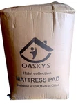 Oaskys Mattress Pad Cover Cotton Top With Stretches 18'' Size Queen - White. Fixed Price $48.89.
