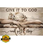 Niurenmaoyi Stamped Cross Stitch Kit Sleep Wall Art. Fixed Price $20.00.