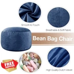 Whatsbedding 3 Ft Bean Bag Chair Navy Memory Foam Faux Fur Adults Kids. Fixed Price $98.99.