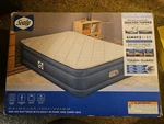 Sealy Alwayzaire Tough Guard Duvet Mattress Queen Built-in Pump Beige/blue. Fixed Price $125.00.