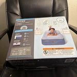 Intex Twin 16" Raised Air Mattress - Inflatable Bed With Hand Pump. Fixed Price $31.99.
