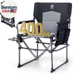 Camping Directors' Chair With Side Table, Portable Folding Compact Size, He. Fixed Price $106.65.