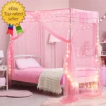 Twin Size Bed Canopy With Lights For Girls Princess Luminous. Fixed Price $40.33.