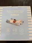 Kids Blue Inflatable Bed Mattress, Travel, Sleepover, Camping, 74"X40", Funboy. Fixed Price $50.00.