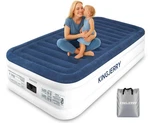 Kingjerry Twin Xl Air Mattress With Builtin Pump, 18" Raised Comfort, Upgrade.... Fixed Price $131.48.