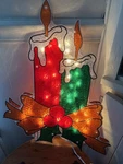 Northlight Lighted Window Silhouette Candles W/bow Double Sided Indoor/ Outdoor. Fixed Price $35.00.