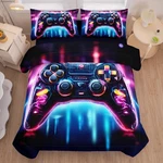 Gaming Bedding Set: Level Up Your Sleep With Controller Dreams! Twin Size!. Fixed Price $66.81.