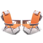 Beach Chair 2 Position Lay Flat Reclining Portable Folding 350LB Backpack. Fixed Price $209.99.