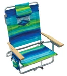 Tommy Bahama 5-POSITION Classic Lay Flat Folding Backpack Beach Chair, Blue A.... Fixed Price $110.41.