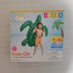 Intex 57524EP Lil' Sea Turtle Ride-on Pool Float, 59" 50", For Ages 3+. Fixed Price $17.50.
