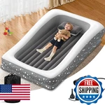 Abdtech Inflatable Toddler Travel Bed - 67'' Large Size Safety Kids Air Mattress. Fixed Price $79.87.