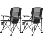 Relax Hands Free Outdoors - Xgear High Back Camping Chair Set Gray. Fixed Price $179.99.