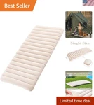 Waterproof Single Air Mattress Quick Setup For Camping And Guest Bedrooms. Fixed Price $41.99.