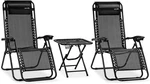 Serenelife SLZGHTBBK78 Zero Gravity Chair Set. Fixed Price $167.99.