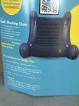 Ted's Sensory Rocking Chair Inflatable Kids Lounge Seat Navy Blue W/ Pump. Fixed Price $42.00.