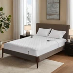 Beautyrest Cotton Heated Mattress Pad Bed Warmer 20 Settings Queen White. Fixed Price $59.99.
