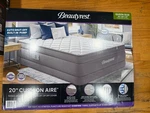 Beautyrest 20" Cushion Aire Inflatable Queen Bed Gray Built Pump Brand New. Fixed Price $124.99.