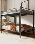 Mixcous Full Over Metal Bunk Bed For Adults & Kids, Convertible To 2 Sep.... Fixed Price $311.25.