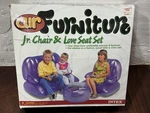 Vintage 90S Y2K Intex Furniture Inflatable Jr Chair Love Seat Set Purple. Fixed Price $54.99.