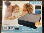 Intex Queen Dura-beam Plus Pillow Raised Air Mattress W/ Built Pump. Fixed Price $54.00.