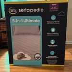 Sertapedic 5-IN-1 Ultimate King Waterproof Antimicrobial Mattress Pad. Fixed Price $99.99.