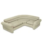 Intex Inflatable Corner Living Room Air Mattress Sectional Sofa Couch, Beige. Fixed Price $129.99.