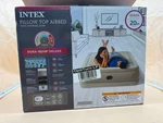 Intex Pillow Top Airbed With Internal Pump Queen Size, 20" Height - Used. Fixed Price $30.00.