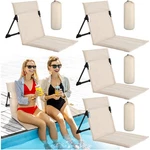 Karenhi 4 Pcs Foldable Pool Chairs Portable 15.55 X 31.30 Inches, Beige. Fixed Price $92.98.