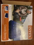 Twin Inflatable Mattress Classic Downy Intex Wave Beam Construction Waterproof. Fixed Price $11.00.