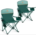 Alpha Camping Chairs 350LBS Capacity, Heavy Duty Folding With 4-CAN. Fixed Price $63.99.