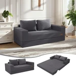 Futon Sofa Bed 4-IN-1 Convertible Foldable Sleeper Dark Grey Comax Floor. Fixed Price $259.99.