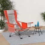 Kijaro Beach Sling Chair With Cooler Pocket Various Colors Fiji Sunset Orange. Fixed Price $45.13.