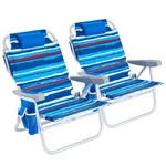 Beach Chair Pack Position Lay Flat Portable Folding 350 Lb AC1238 Heavy Duty. Fixed Price $209.99.