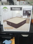 Bestway Maroon 20" Height Queen Air Mattress With Built-in Pump (80X60) New. Fixed Price $80.80.
