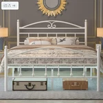 Samurbex 12 Inch Full Size Bed Frame Charging Stationwhite Metal Platform. Fixed Price $168.35.