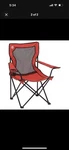Coleman Broadband Mesh Quad Camp Chair With Carry Bag & Cup One Size, Red. Fixed Price $49.99.