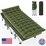 Slendor Folding Camping Cot Adults, Heavy Duty 1200D Oxford, 3.5" Mattress. Fixed Price $126.37.