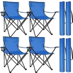 Fairysandy 4 Pack Folding Camping Chairs With 19.7 X 31.5 Inch, Blue. Fixed Price $103.28.