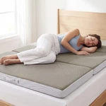 Best Choice Products Folding Portable Taupe Mattress Topper W/ Plush Foam - 4IN. Fixed Price $109.99.